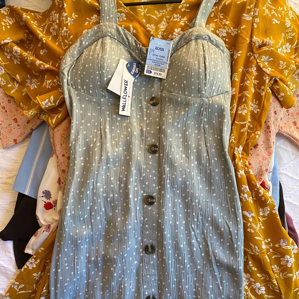 button dress